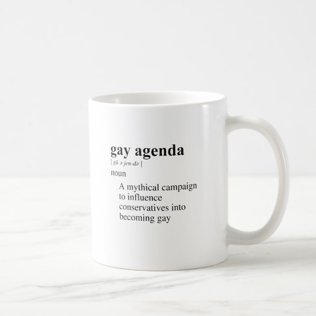 TAZA DE CAFÉ AGENDA DE GAY (Derecha)