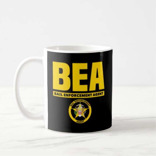 Taza De Café Agente de cumplimiento de fianza Fugitive Bounty H (Izquierda)