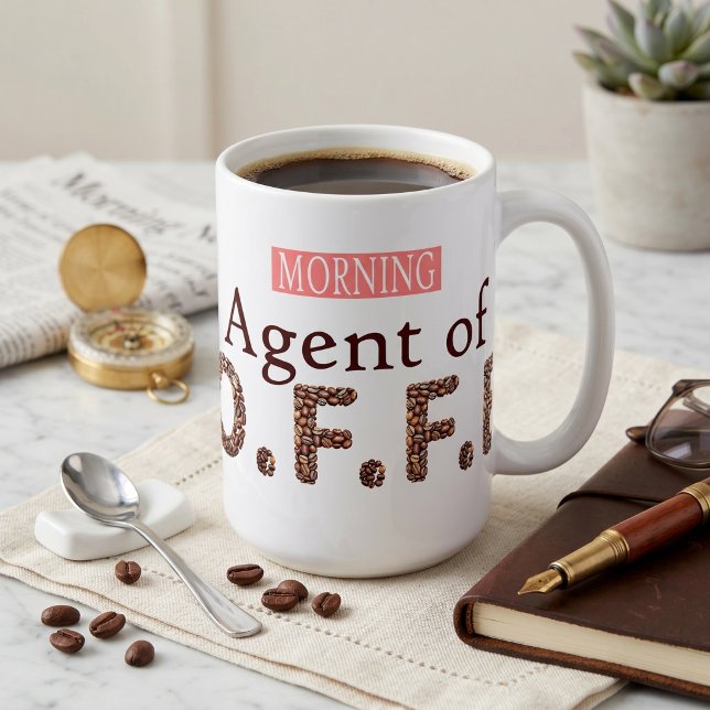 Taza De Café Agente de la Mañana de C.A.F.É. (Subido por el creador)