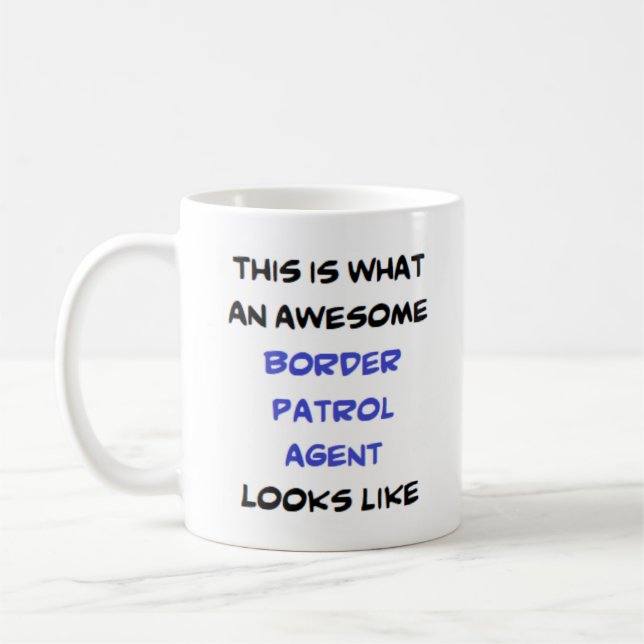 Taza De Café agente de patrulla fronteriza, impresionante (Izquierda)