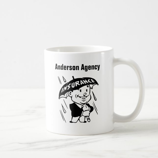 Taza De Café Agente de seguros personalizar o Agencia (Derecha)