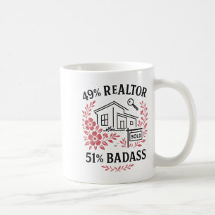 Taza De Café Agente inmobiliario 49% Agente inmobiliario 51% Ma