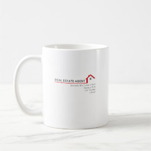 Taza De Café Agente inmobiliario alguien que se toma la mano
