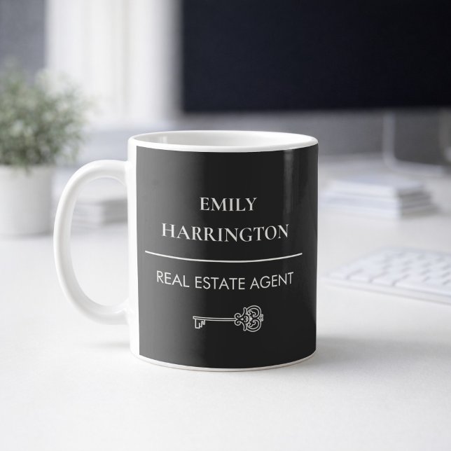 Taza De Café Agente Inmobiliario Neutral Clave Clásico (Subido por el creador)