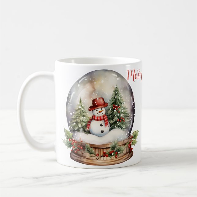 Taza De Café 🎄 Agitar la magia de los Navidades ⛄ (Izquierda)