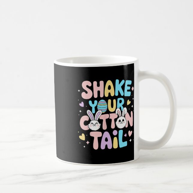 Taza De Café Agitar tu caramelo de algodón lindo dulce conejito (Derecha)