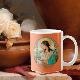 Taza De Café Agnes de Roma (BK 006) Café Mug