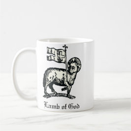 Taza De Café Agnus Dei El Cordero Pascual de Dios Arte Refinado