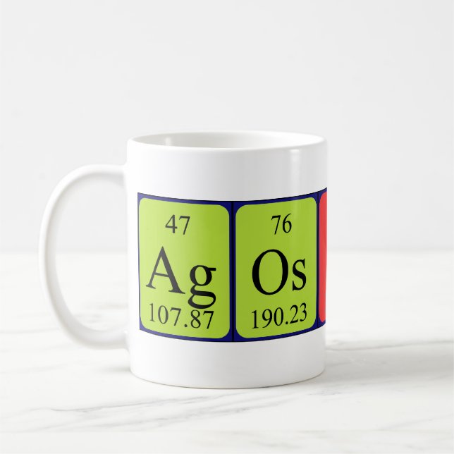 Taza De Café Agostina tabla periódica mug (Izquierda)