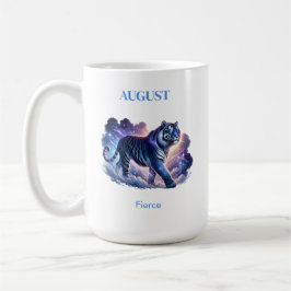 Taza De Café Agosto Mes de Nacimiento Espíritu Tigre animal reg