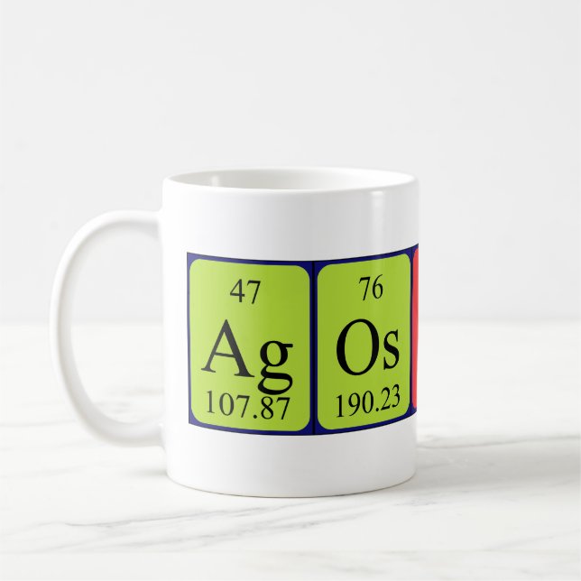 Taza De Café Ágoston tabla periódica mug (Izquierda)