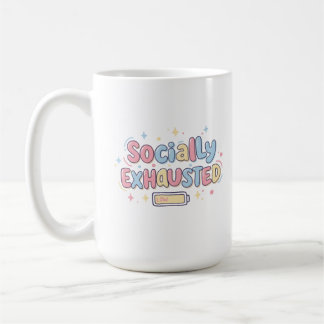 Taza De Café Agotado socialmente