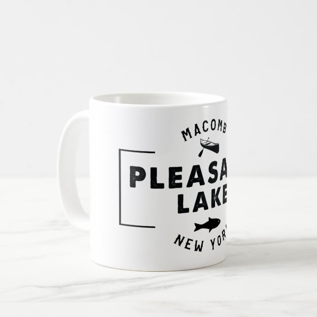 Taza de café agradable del lago (Anverso izquierdo)