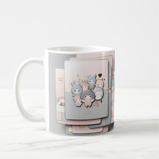 Taza De Café Agradable jarabe de cerveza, suave en rosa suave (Izquierda)