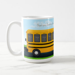 Taza De Café Agradece a tu maestro Autobús escolar amarillo 11