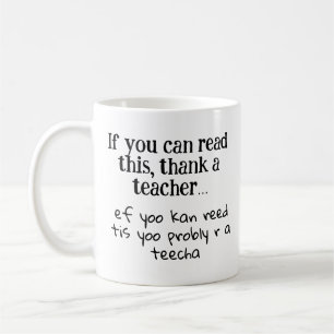 Taza De Café Agradece a un maestro divertido jardín de infantes