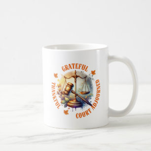 Taza De Café Agradecido aplazamiento por la Corte de Agradecimi