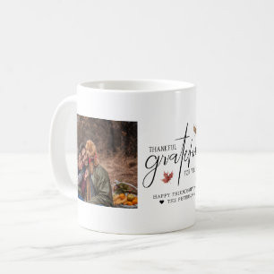 Taza De Café Agradecido contigo   Collage de fotos de Friendsgi