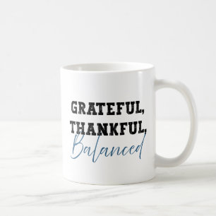 Taza De Café Agradecido Equilibrio Agradecido - Cita Contable