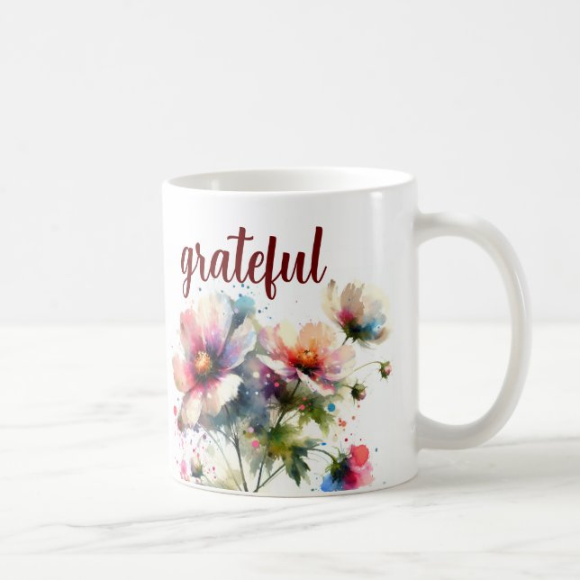 Taza De Café Agradecido moderno (Derecha)