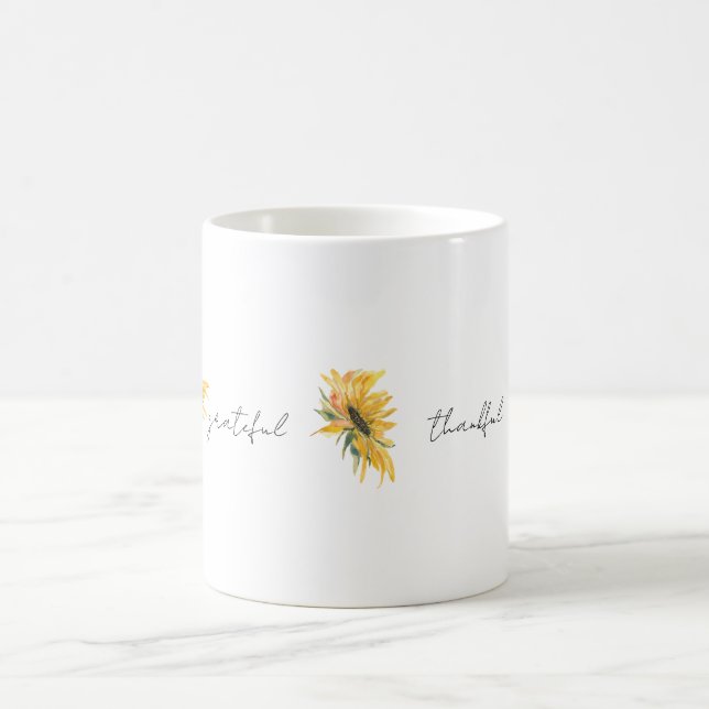 Taza De Café Agradecido Sunflower (Centro)