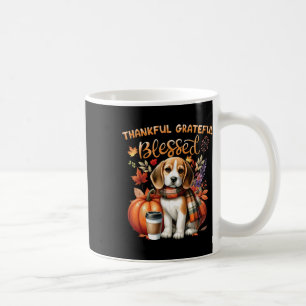 Taza De Café Agradecidos agradecidos Perro Beagle Feliz Caída Y