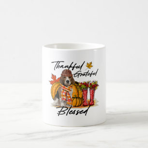 Taza De Café Agradecidos amantes del perro Beagle Caen Thanksgi