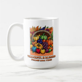 Taza De Café Agradecidos y bendecidos - Salmos 100:4 Vibes