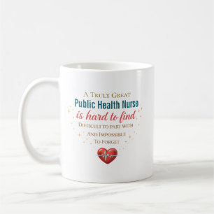 Taza De Café Agradecimiento a la Enfermera de Salud Pública Per