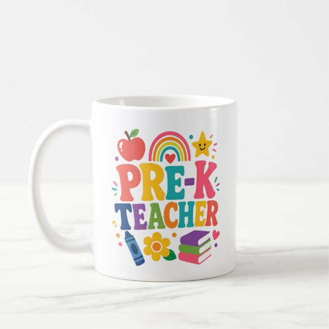Taza De Café Agradecimiento a maestros de preescolar (Izquierda)