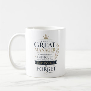 Taza De Café Agradecimiento a un gerente verdaderamente grande