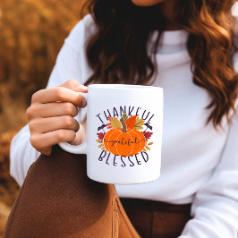 Taza De Café Agradecimiento agradecido Calabaza de Acción de Gr