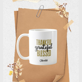 Taza De Café Agradecimiento Agradecimiento Bienvenida Elegante