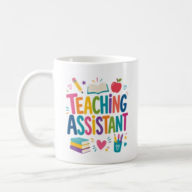 Taza De Café Agradecimiento al Asistente de Enseñanza (Izquierda)