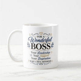 Taza De Café Agradecimiento al jefe: regalos de agradecimiento