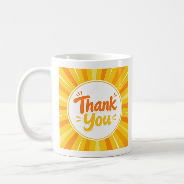 Taza de café Agradecimiento Brillo Solar (Izquierda)