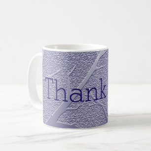 Taza De Café Agradecimiento de las ramas Blue Winter Tree