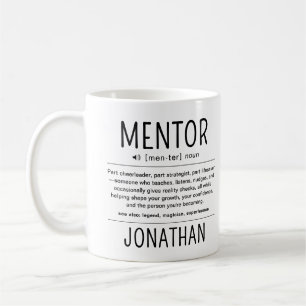 Taza De Café Agradecimiento de mentor entrenador asesor diverti