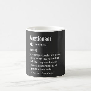 Taza De Café Agradecimiento de subastador bienes raíces