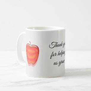 Taza De Café Agradecimiento del profesor de la Red Apple a Keep