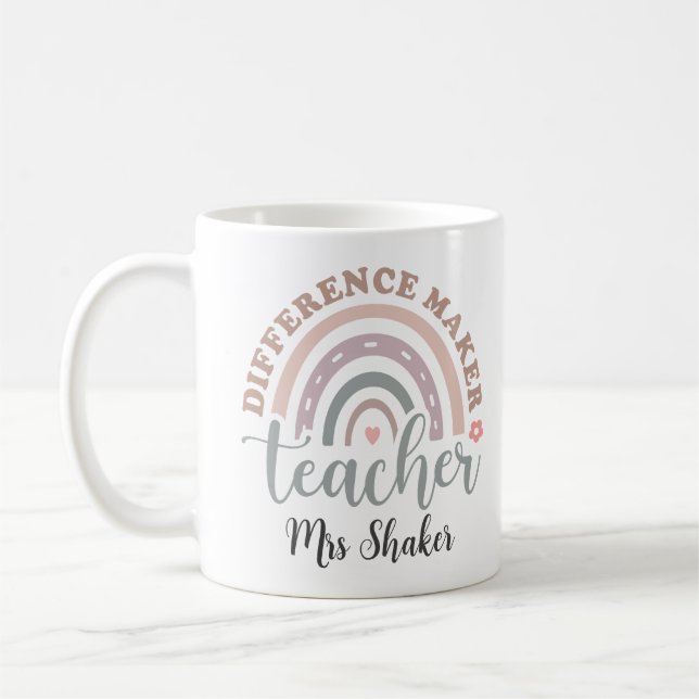 Taza De Café Agradecimiento del profesor Diferencia de Maker Gr (Izquierda)
