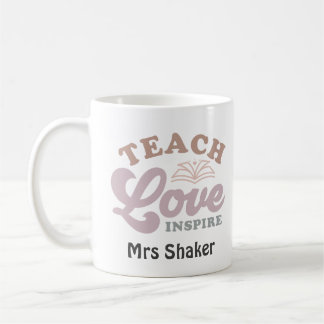 Taza De Café Agradecimiento del profesor Enseñar amor Inspira G