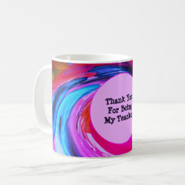 Taza De Café Agradecimiento del profesor Tie Dye Classroom Grac