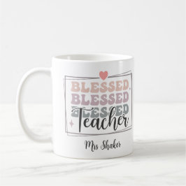 Taza De Café Agradecimiento del profesorado Nombre personalizad