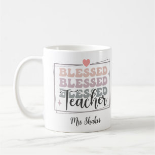 Taza De Café Agradecimiento del profesorado Nombre personalizad