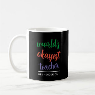 Taza De Café Agradecimiento divertido y lindo para maestros