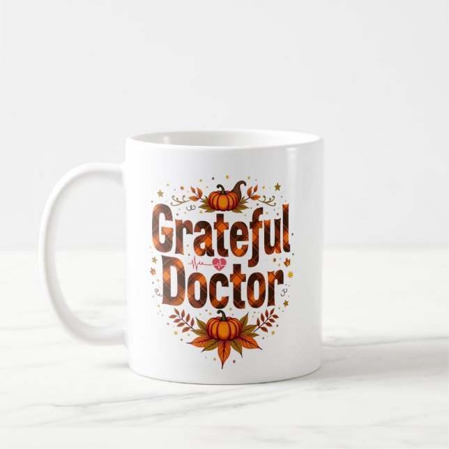 Taza De Café Agradecimiento Médico personalizado (Izquierda)