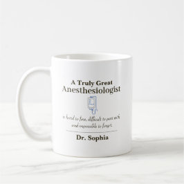 Taza De Café Agradecimiento Personalizado al Gran Anestesiólogo