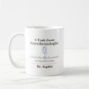 Taza De Café Agradecimiento Personalizado al Gran Anestesiólogo