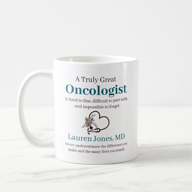 Taza De Café Agradecimiento Personalizado al Médico (Izquierda)